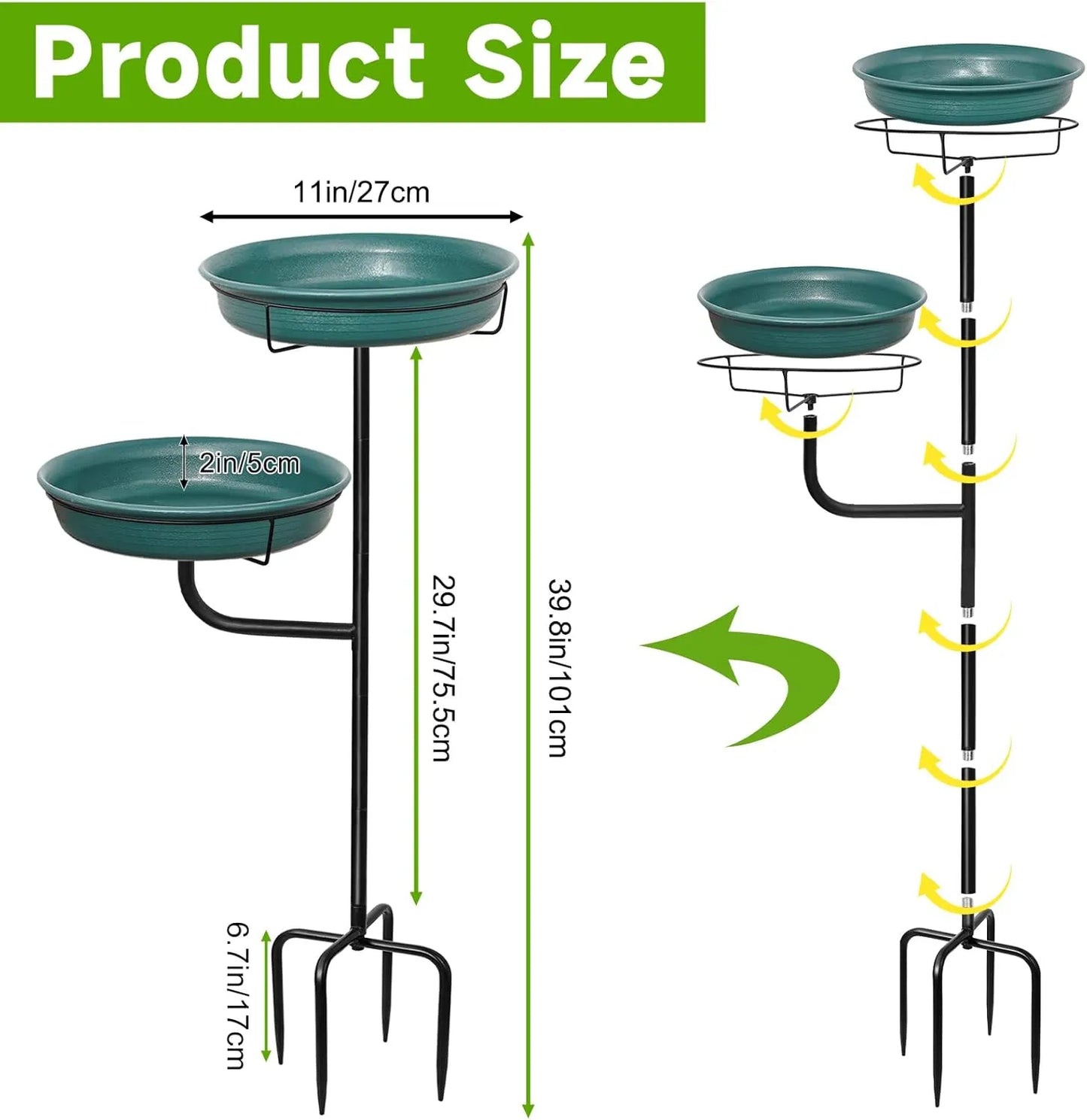 Bathouse Freestanding Birdbaths Bowl Outdoor