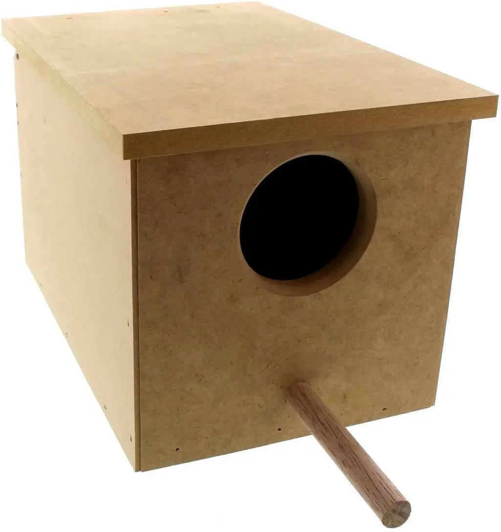 Wooden Small Parrot Nest Box 9W x 29D x 19.5H cm