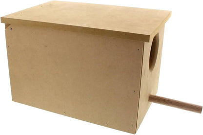 Wooden Small Parrot Nest Box 9W x 29D x 19.5H cm