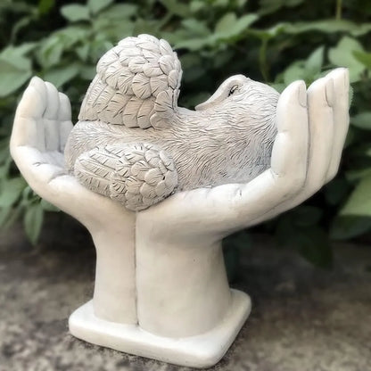 Bathouse Dog Pet Memorial Angel Statue Stone