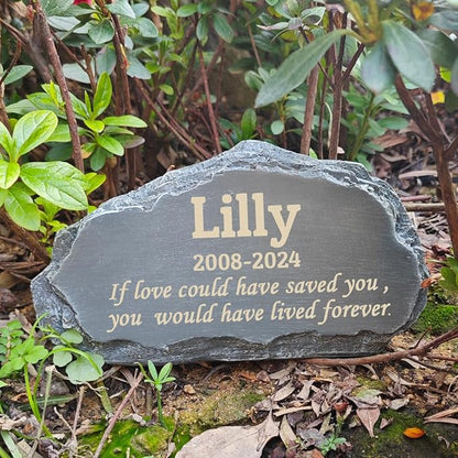 Personalized pet mountain garden stone tombstone