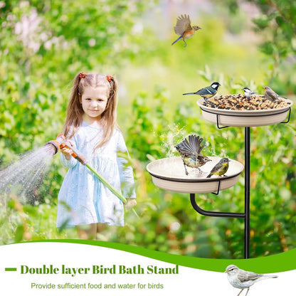 Bathouse Freestanding Birdbaths Bowl Outdoor