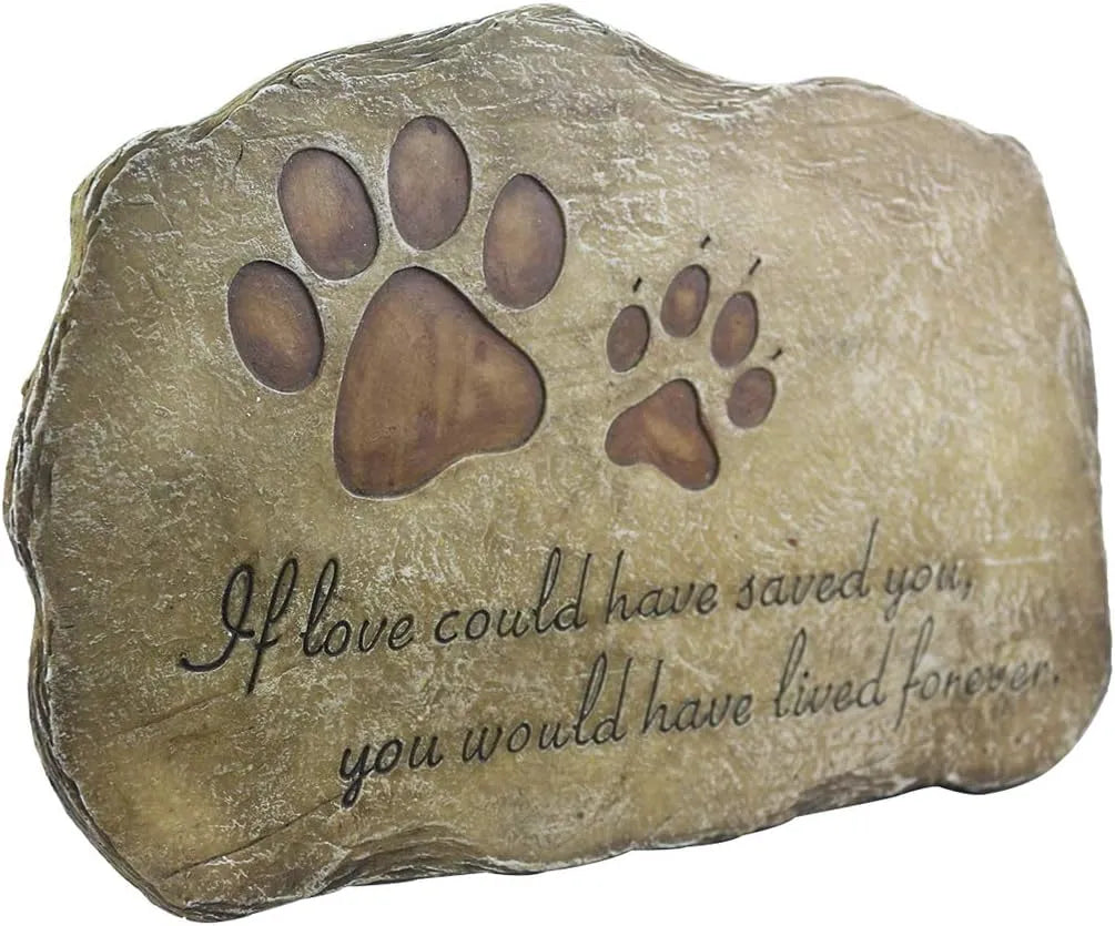 Bathouse Dog or Cat for Garden Backyard Marker Grave Tombstone