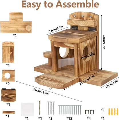 Bathouse Squirrel Feeder, Squirrel Feeder Weatherproof