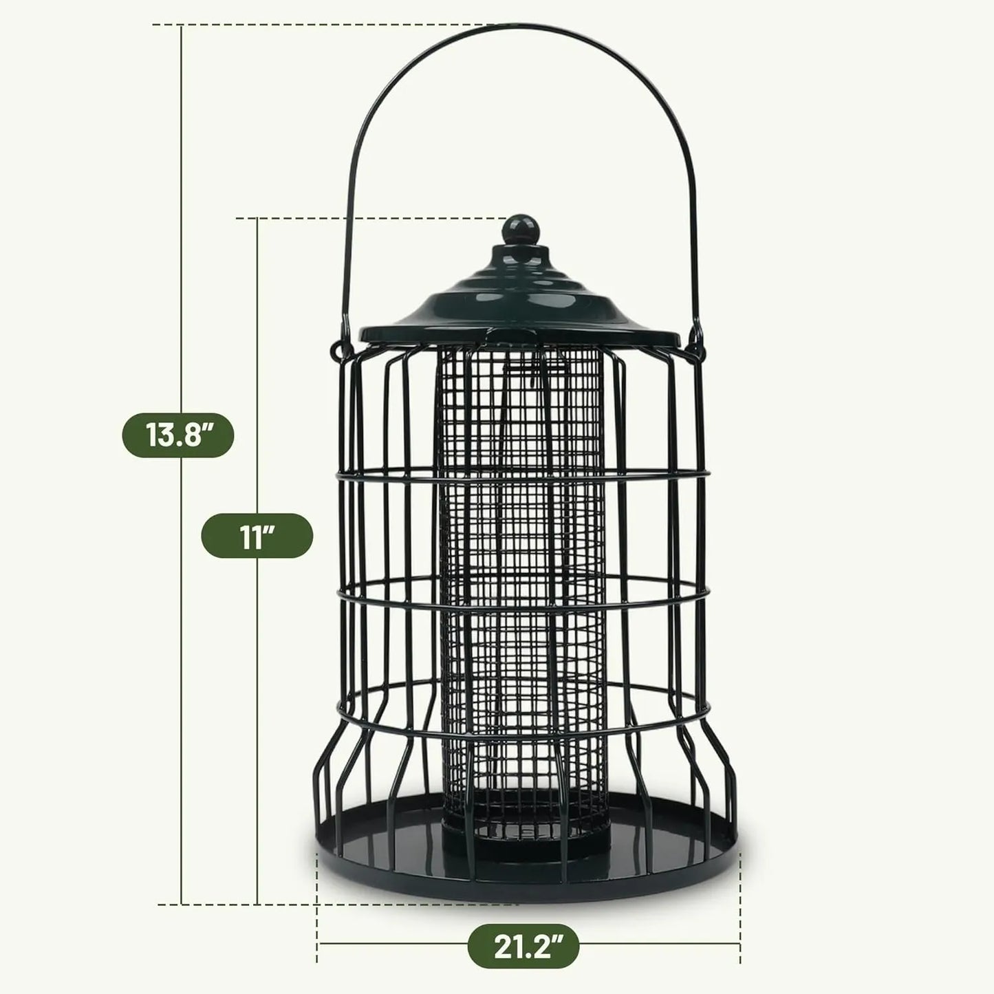 Bathouse Wild Bird Feeder Squirrel Proof for Outdoors Hanging