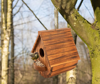 Bathouse Set of 2 Bird Houses for Outside