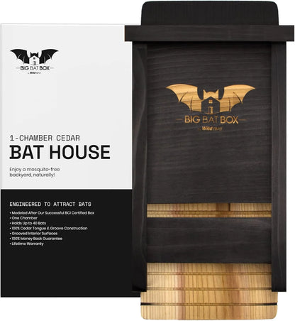 Bathouse Bat House for Outdoors - The Complete Bat Box for Outdoor Use