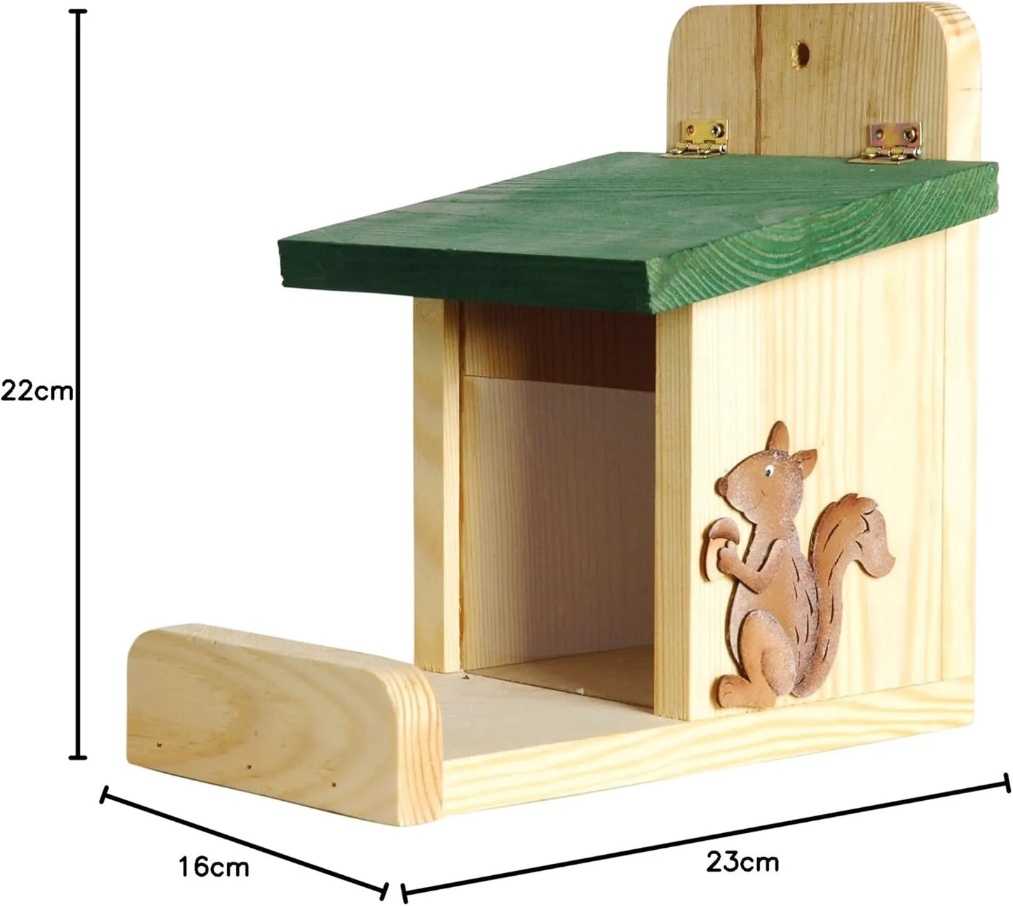 Bathouse Quality Squirrel Hut or Squirrel Feeding Station