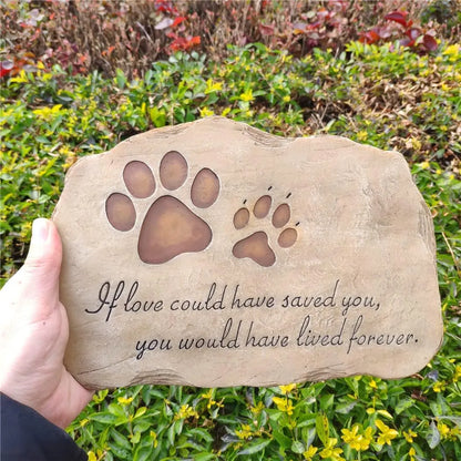 Bathouse Dog or Cat for Garden Backyard Marker Grave Tombstone