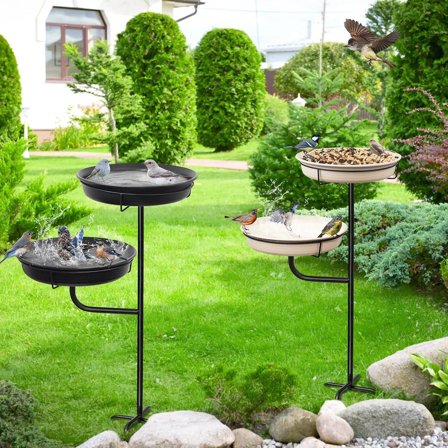 Bathouse Freestanding Birdbaths Bowl Outdoor