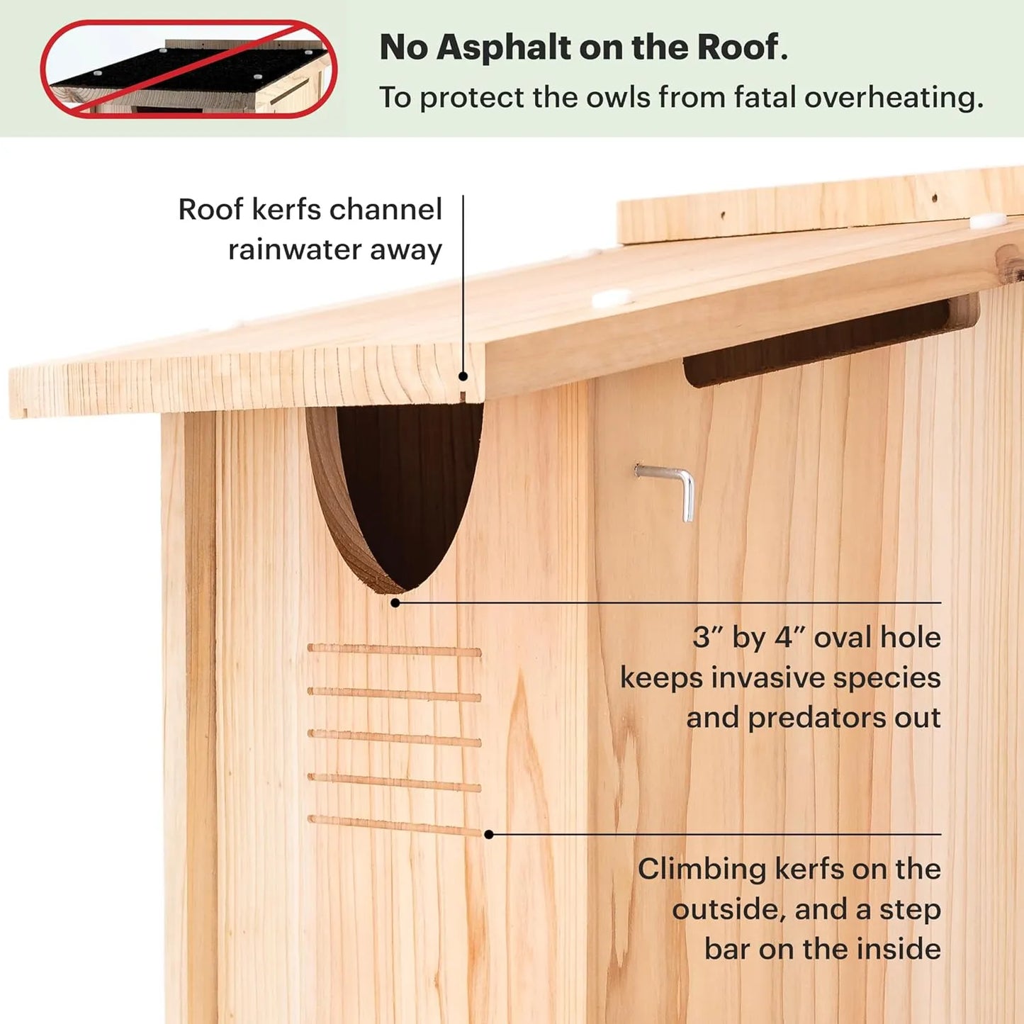 Bathouse Large Cedar Owl House