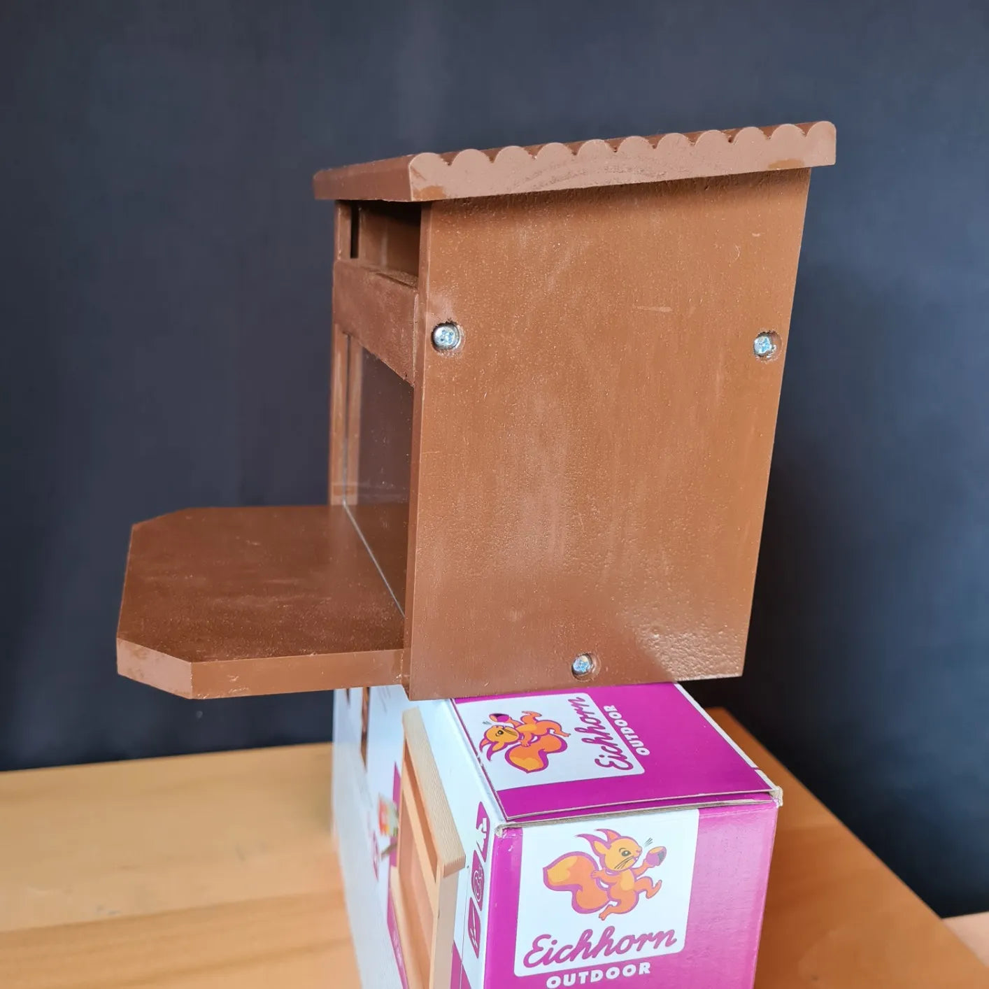 Bathouse - Outdoor Feeder - Squirrel Feeder for Assembly and Painting