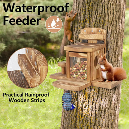 Bathouse Squirrel Feeder, Squirrel Feeder Weatherproof