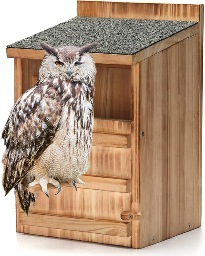 Bathouse Owl house wooden building set for adults pre-built owl box