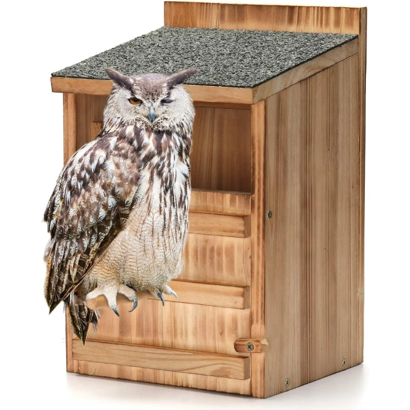 Bathouse Owl house wooden building set for adults pre-built owl box