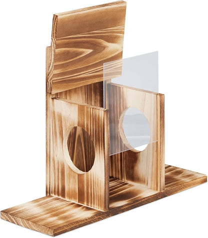 Bathouse Squirrel Feeder Wooden 2 Entrance