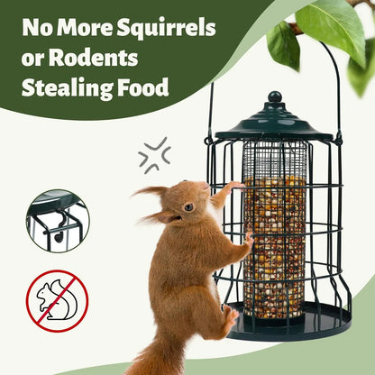 Bathouse Wild Bird Feeder Squirrel Proof for Outdoors Hanging