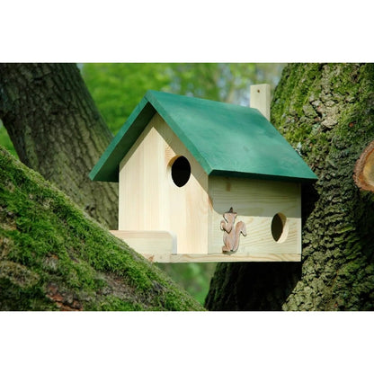 Bathouse Quality Squirrel Hut or Squirrel Feeding Station