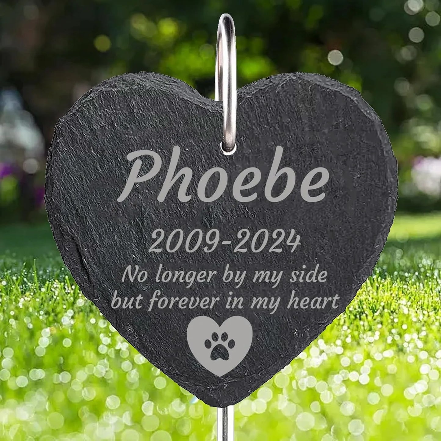 Bathouse Gravestone Dog Cat Pet with Hook Stake