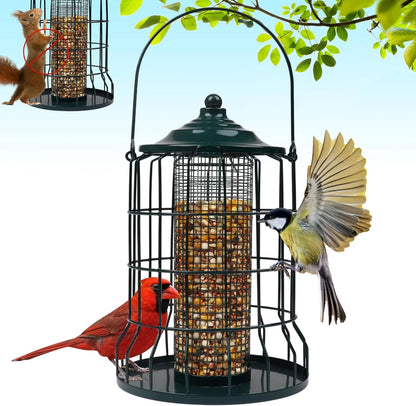 Bathouse Wild Bird Feeder Squirrel Proof for Outdoors Hanging