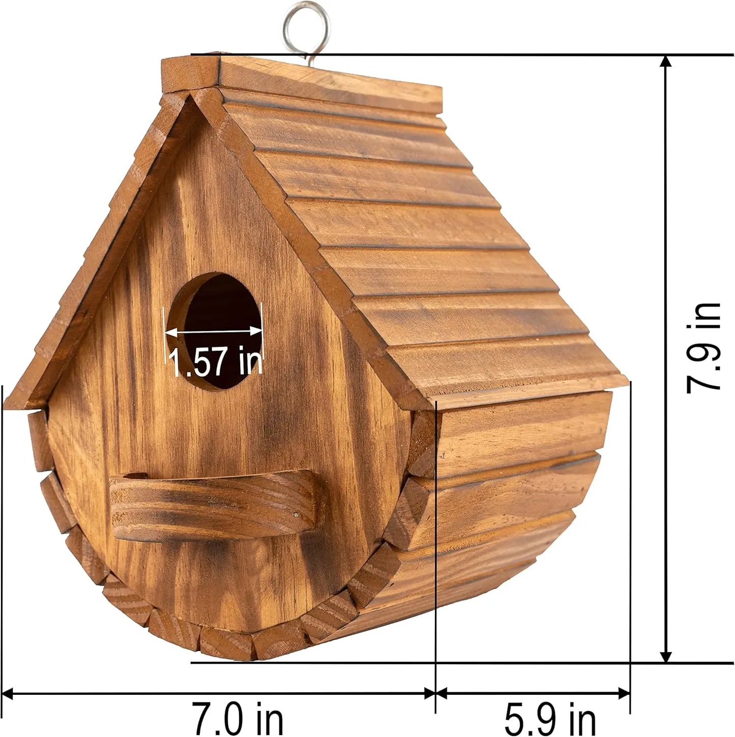 Bathouse Set of 2 Bird Houses for Outside