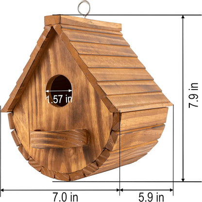 Bathouse Set of 2 Bird Houses for Outside