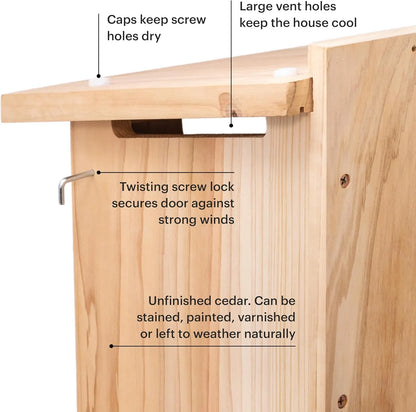 Bathouse Large Cedar Owl House