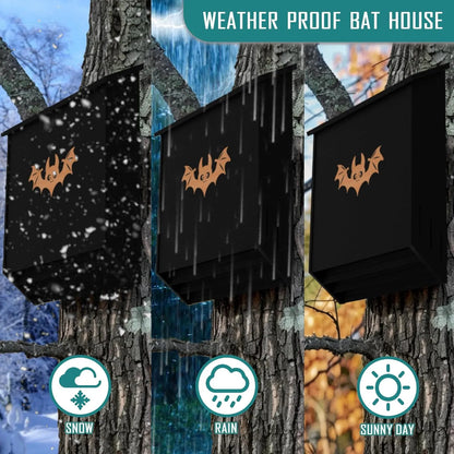 Large Three-Chamber Outdoor Bat House