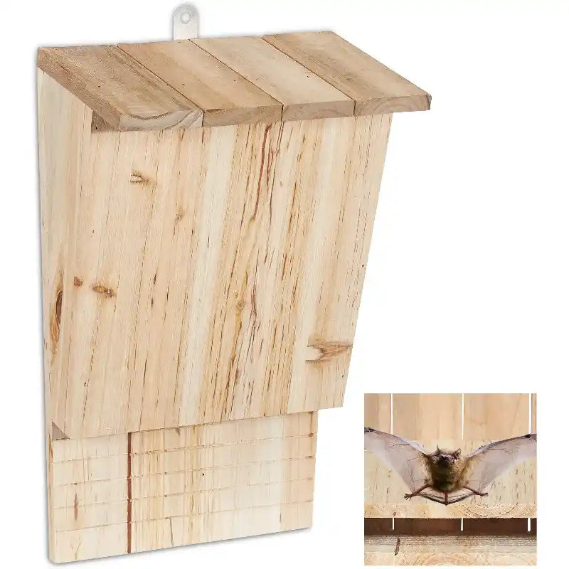 Bathouse Bat Box Large Shelter for Bats Made of Untreated Wood