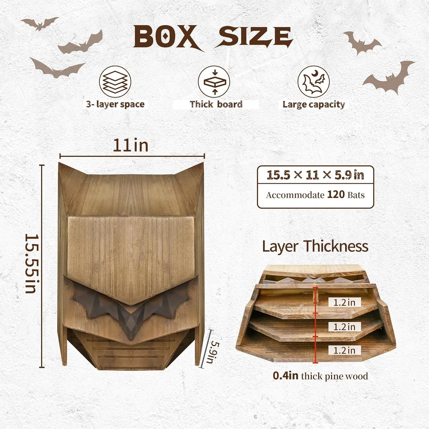 Bathouse Batman Outdoor Bat House