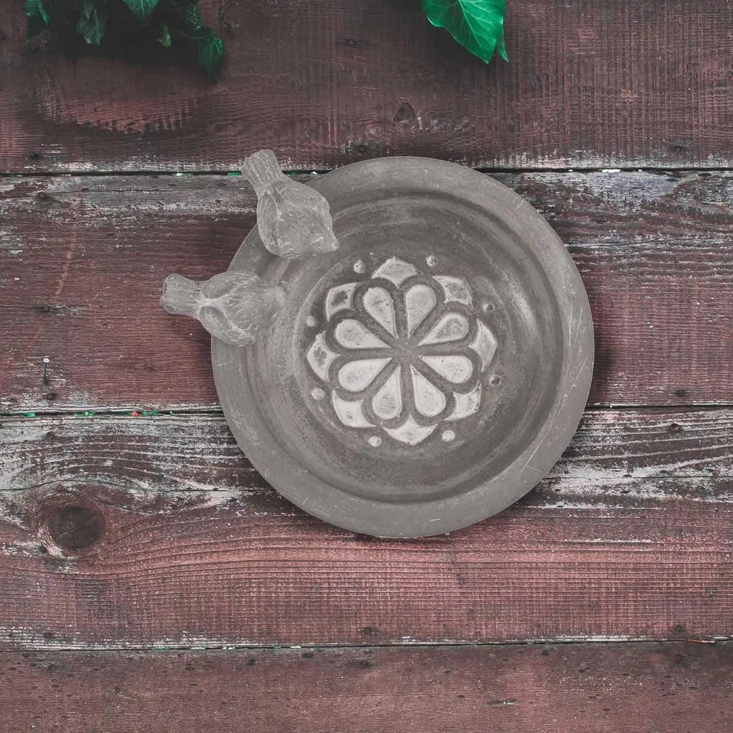 Bathouse Bird Bath Made of Cement