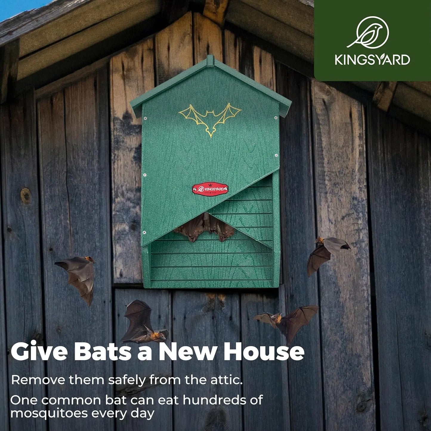 Recycled Plastic Outdoor Large Double Chamber Bat House