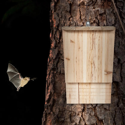 Bathouse Bat Box Large Shelter for Bats Made of Untreated Wood